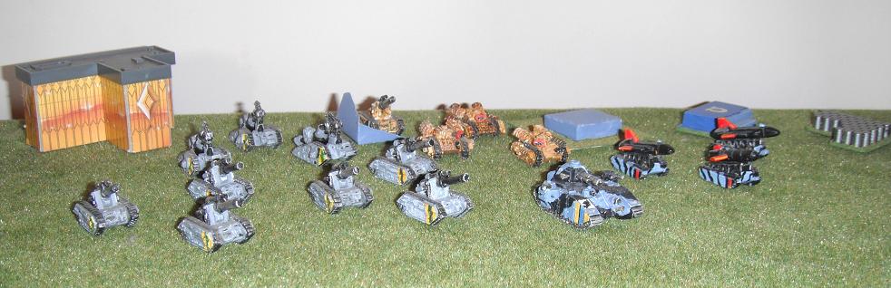 Epic baneblade, epic death strike, epic bombbards, epic baskalists, epic hell hounds